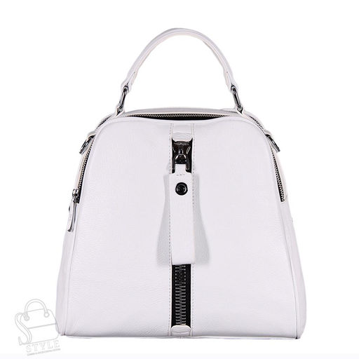 Рюкзак женский кожаный 99451 white Velina Fabbiano-Safenta/30 в Новосибирске