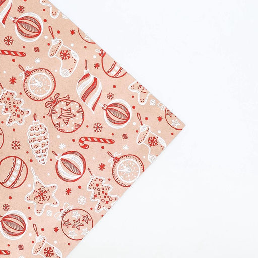 Набор упаковочной бумаги «Новогодняя», 4 листа, 70 × 100 см