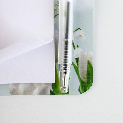 Цена за 2 шт. Подарочный набор, блокнот 9?10.4 см и мини-ручка С 8 Марта. Тюльпаны