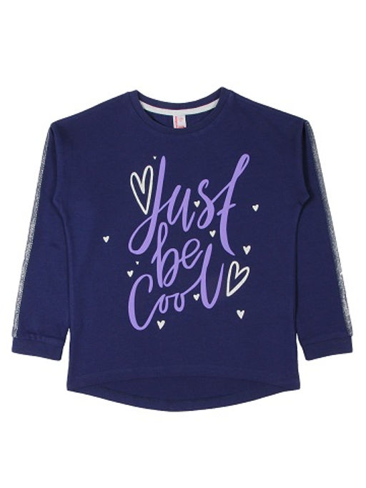 CRB wear/CWJ 62228 Джемпер для девочки, темно-синий/Ex.Cherubino  фото 3