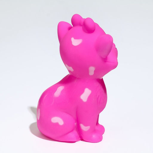 Игрушка пищащая Кошечка для собак, 10 см, розовая - Пижон фото 3