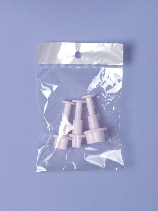 Плунжеры кондитерские «Сердечко», набор 3 шт.: 1.6×1.1 см, 1.4×1 см, 1×1 см, пластик, белые