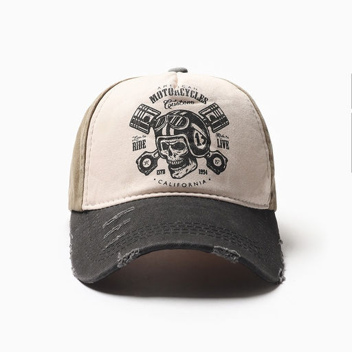 Кепка мужская MINAKU Motorcycler, размер 56-58, хаки