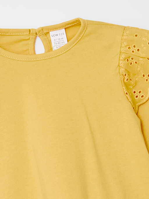 Bisiklet Yaka Basic K?z Bebek Bluz - Waikiki фото 2