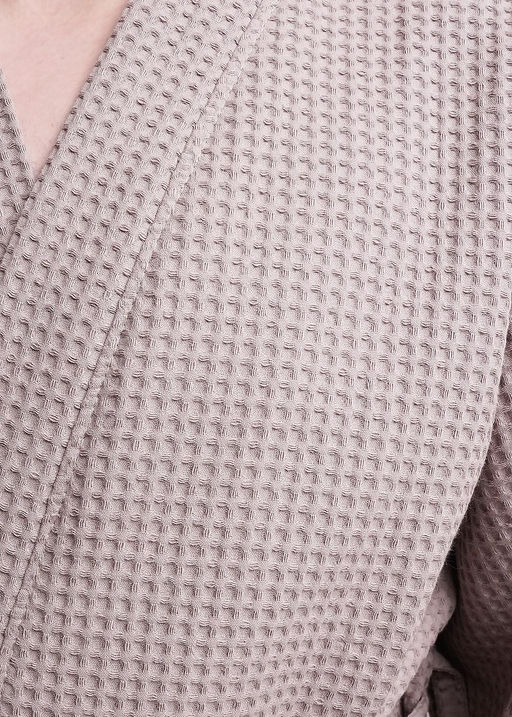 Халат вафельный (ЧЗ) т.бежевый MX440720 - Clever wear фото 5