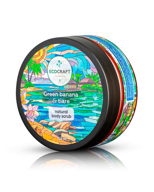 Натуральный скраб для тела "Green banana and tiare" Зеленый банан и тиаре
