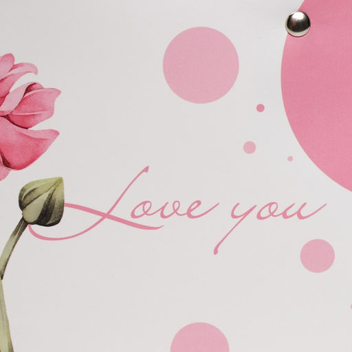 Пакет влагостойкий для цветов Love you, 24 х 12 х 12 см