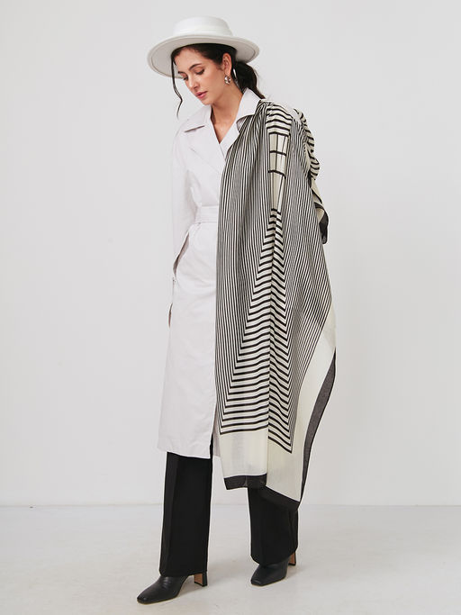 Большой, мягкий, тонкий и очень нежный двусторонний палантин - Tantino фото 2