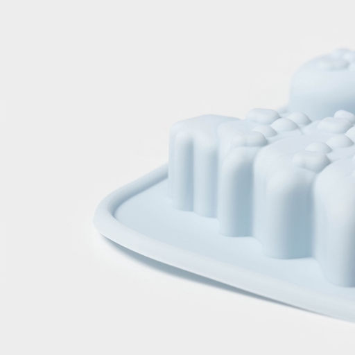 Форма для выпечки новогодняя Доляна «Новогоднее чудо», 18.8×18.3×1.5 см, 11 ячеек, серая