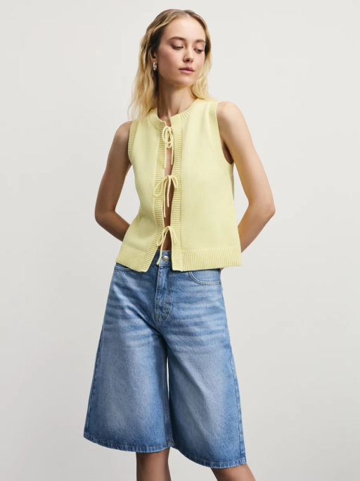 Джинсовые шорты бермуды / Zarina  фото 3