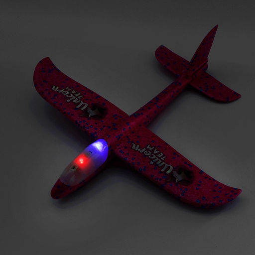 Самолёт Unicorn team, розовый, диодный - Funny toys фото 5