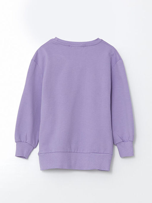 Bisiklet Yaka Bask?l? K?z Bebek Sweatshirt - Waikiki фото 2