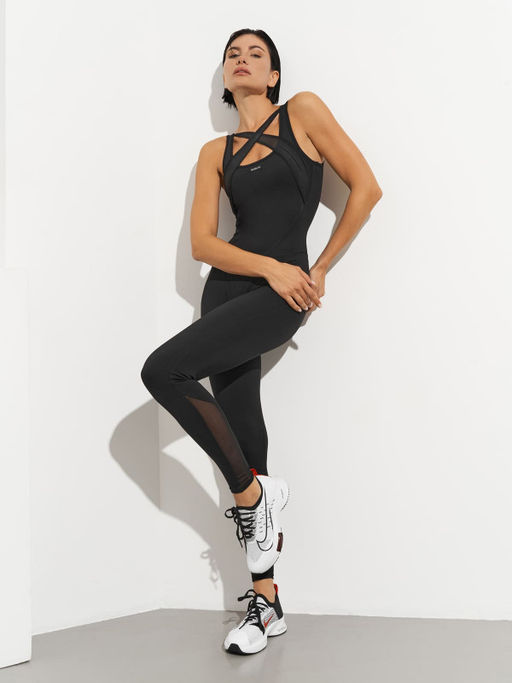 Моделирующий комбинезон со вставками из сетки - NEVERLATE фото 2