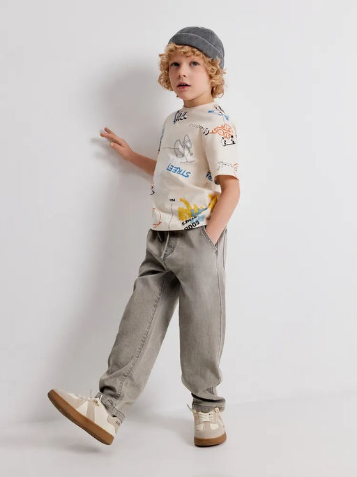 ACOOLA / Брюки джинсовые детские для мальчиков Devon светло-серый фото 8