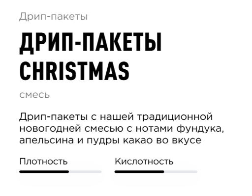 Дрип-пакеты Christmas