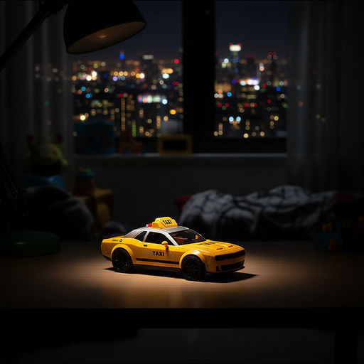 Машина "Гоночное такси" (свет, звук) в коробке