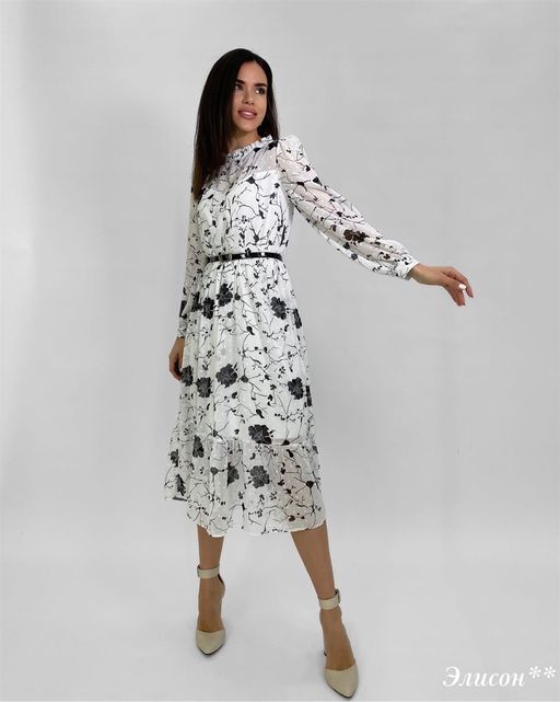 Платье Элисон** (белый) - Nadi bordo фото 4