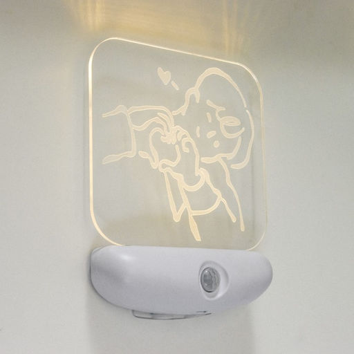 Ночник Любовь LED 3 Вт USB АКБ белый 12?14.5 см RISALUX