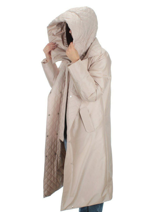 EAC327 LT.BEIGE Пальто зимнее женское (200 гр. холлофайбера) - Fashion фото 11