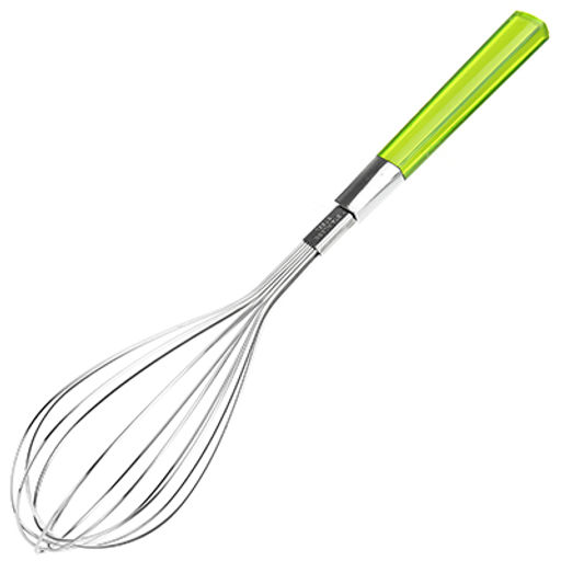 Венчик металлический "Апрель" 29см, цветная пластмассовая ручка (Китай)