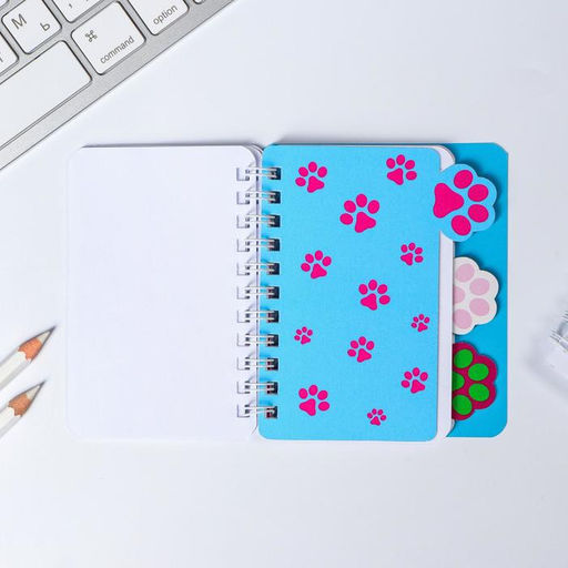 Блокнот с разделителями А7, 40 л. «Котик»