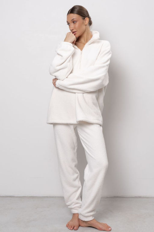 Брюки женские из теплой плюшевой ткани 6711W-50153.1H-121 - Almando melado фото 2