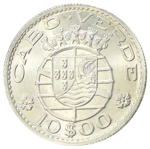 Монета 10 эскудо 1953 года Кабо-Верде (Португальская колония)