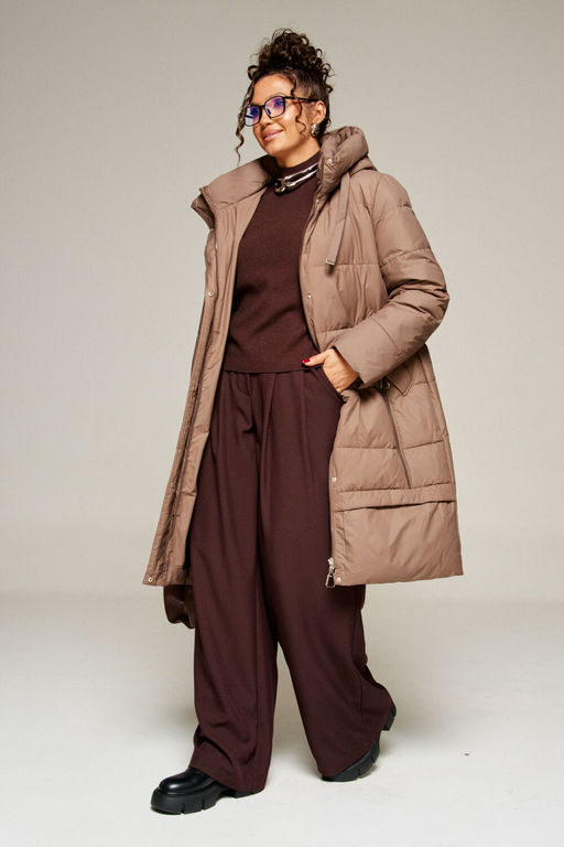 Пальто Beautiful Free 8022 какао