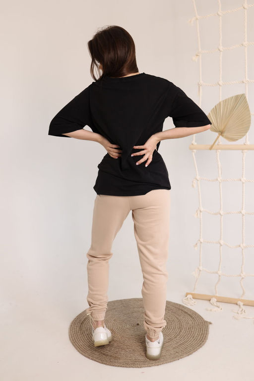 Футболка AMORI 6376 черный принт  фото 2