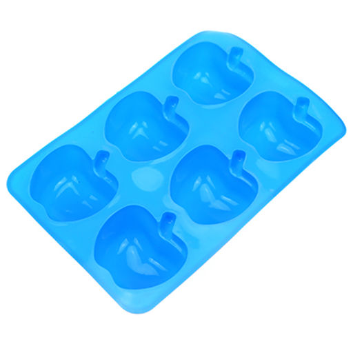 Форма силиконовая для выпекания Яблоко - 6 штук 26х17см h4см, цвета микс (Китай) - Домашняя мода фото 3