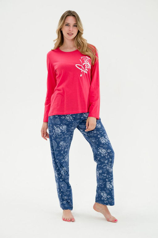 Пижама женская Today розы на синем - Амадэль фото 8