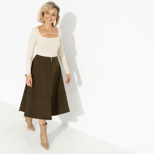 Юбка на молнии Вперёд в будущее (green) - Charutti фото 2