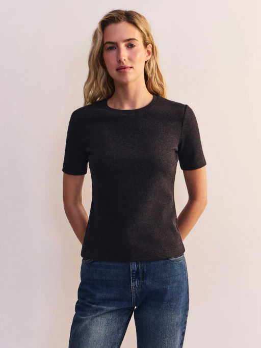 Футболка облегающего кроя из хлопка SLIM0826-39 / Zarina  фото 3