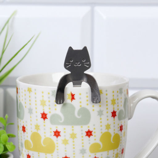 Ложка чайная сребро Котик / MJ028 /уп 400/Новогодняя - Галеонтрейд фото 3