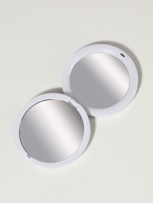 Зеркало складное «Витраж», d=7.3 см, с увеличением х2, красное