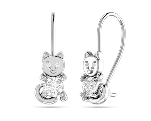 Серьги из серебра куб.циркон., ЗК0201549