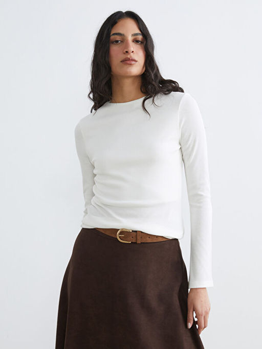 Bisiklet Yaka Fitilli Kad?n Body