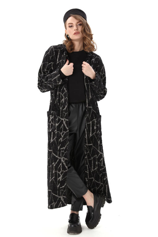 Кардиган NIKVA н1004-1 черная геометрия фото 4