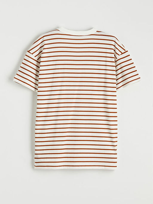 Erkek ?ocuk ?izgili Bisiklet Yaka Ti??rt