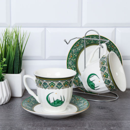 Чайный набор 4 предмета на металл подставке / ZSV02-4M /уп 18/ Муслим - Галеонтрейд фото 2