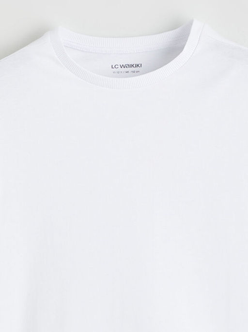 Bisiklet Yaka Basic K?z ?ocuk Ti??rt