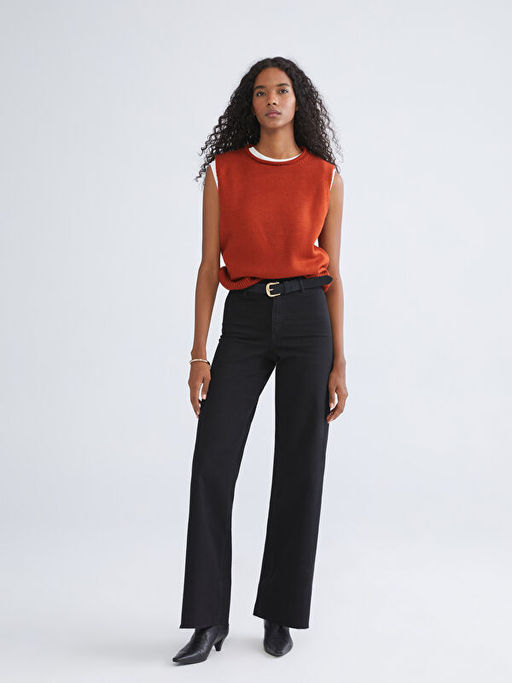 Bisiklet Yaka Kad?n Triko S?veter