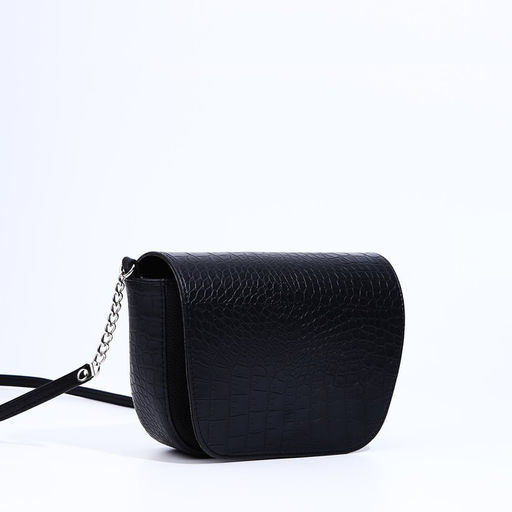 Cумка женская TEXTURA, мессенджер, маленький размер, цвет чёрный  фото 3