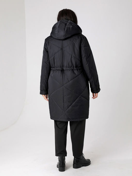 24420 Пальто черный - Dizzyway фото 2