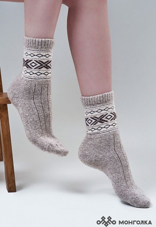 Носки из 100% монгольской шерсти