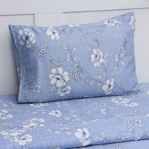 Постельное бельё 1,5сп Экономь и Я Цветочный день 143х215см, 145х214см,50х70см-1шт, 60г/м2, микрофибра  фото 2