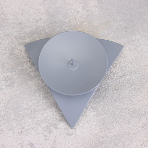 Металлический подсвечник на 1 свечу «Звёздочка», 8×7.5×3 см, серый