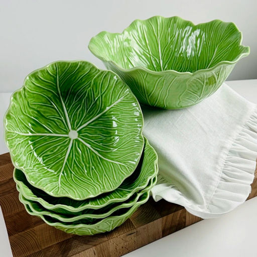 Набор из 5 салатников 27/19см КАПУСТА в под.уп.(х4)Фарфор арт.232-033