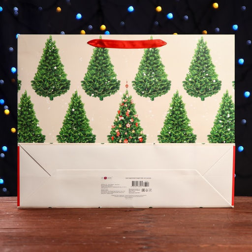 Пакет подарочный Ёлочки, ХL 50 х 40 х 15 см - Simaland фото 2