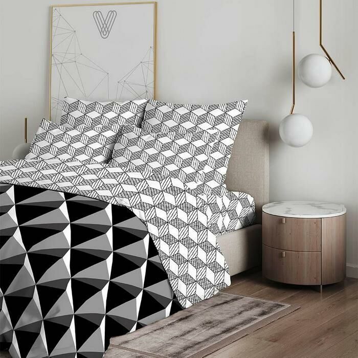 КПБ Магия пространства бязь хлопок 100% Семейный - Лен поволжья фото 2